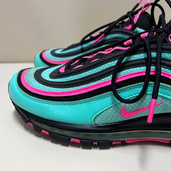 Nike Air Max 97 Sneakers CU4877-300 Hyper Turquoise South Beach Men’s Size 12 - Picture 2 of 8